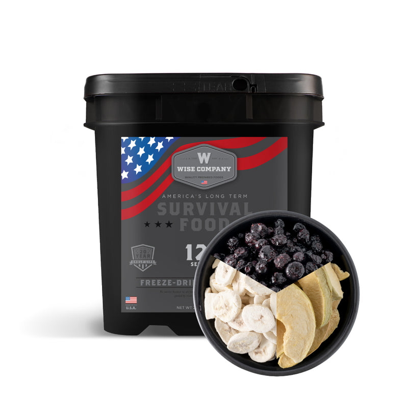 120 Serving Freeze Dried Fruit Bucket  Wise Company