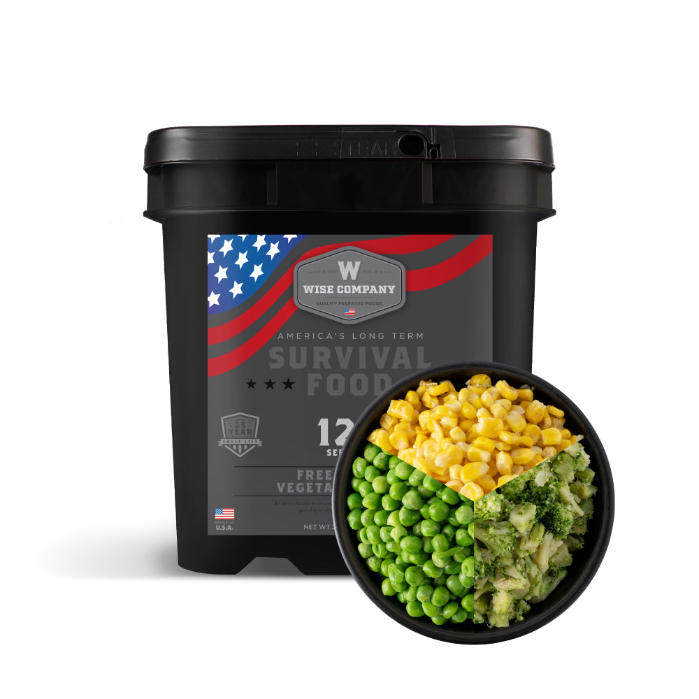 120 Serving Freeze Dried Vegetable Bucket  Wise Company