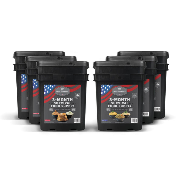 3Month Survival Food Supply (Over 2,200+ Calories/Day) Wise Company Emergency Food
