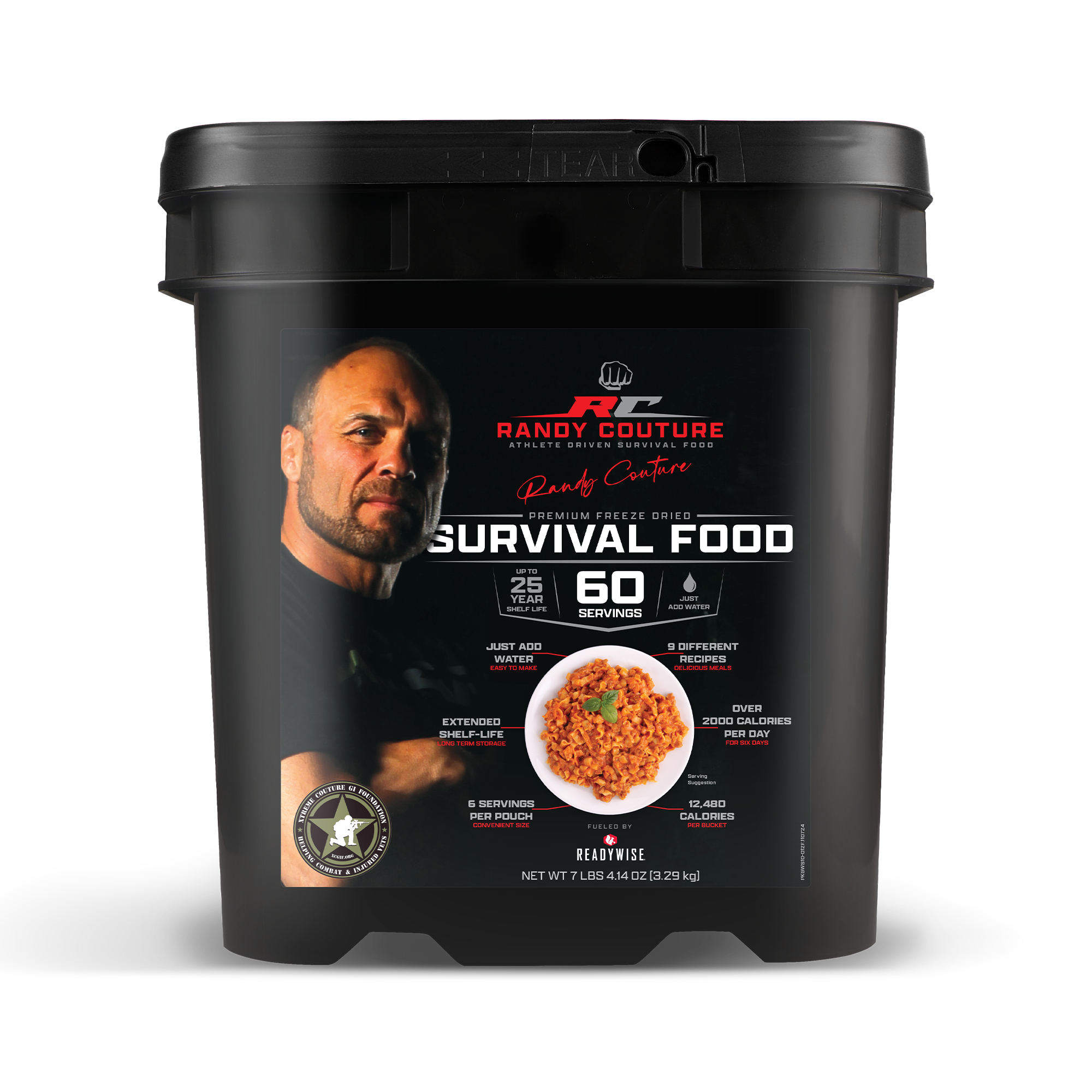 Randy Couture 60 serving survival food bucket Wise Food Storage