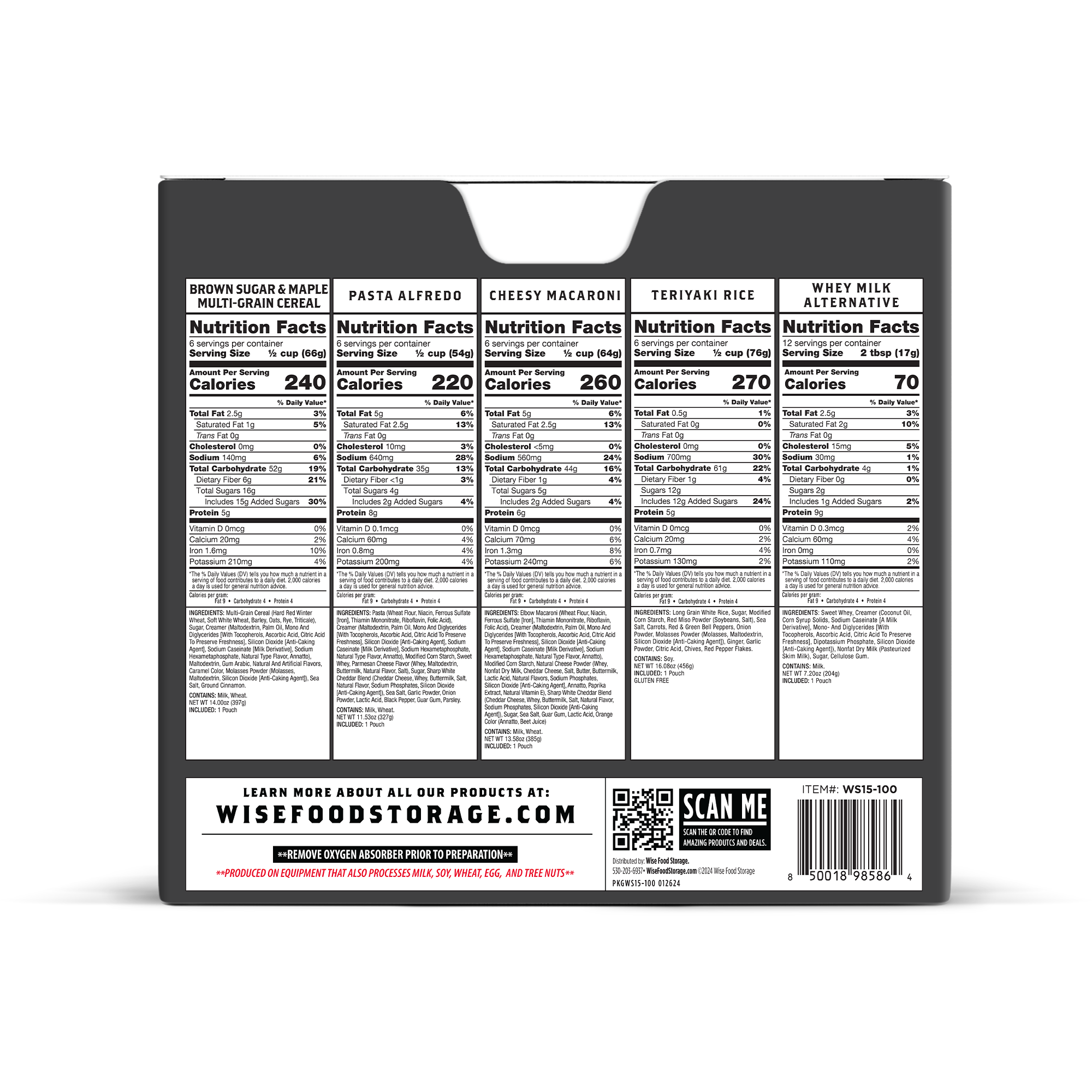72 Hour Emergency Food Kit  Wise Company Emergency Food
