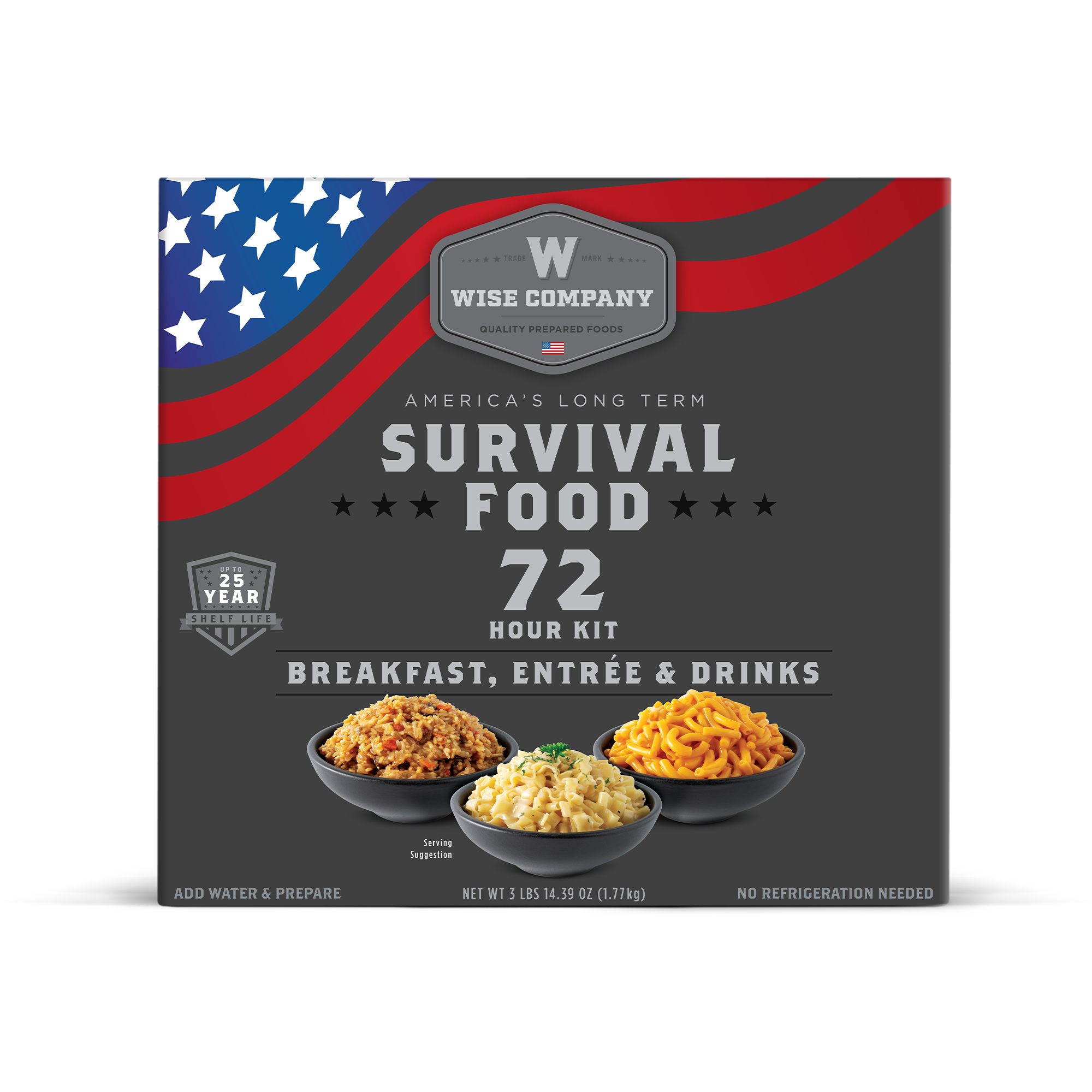 72 Hour Emergency Food Kit  Wise Company Emergency Food