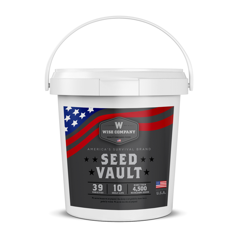 Heirloom Seed Vault - 39 Varieties - 4,500 Seeds  Wise Company Emergency Food