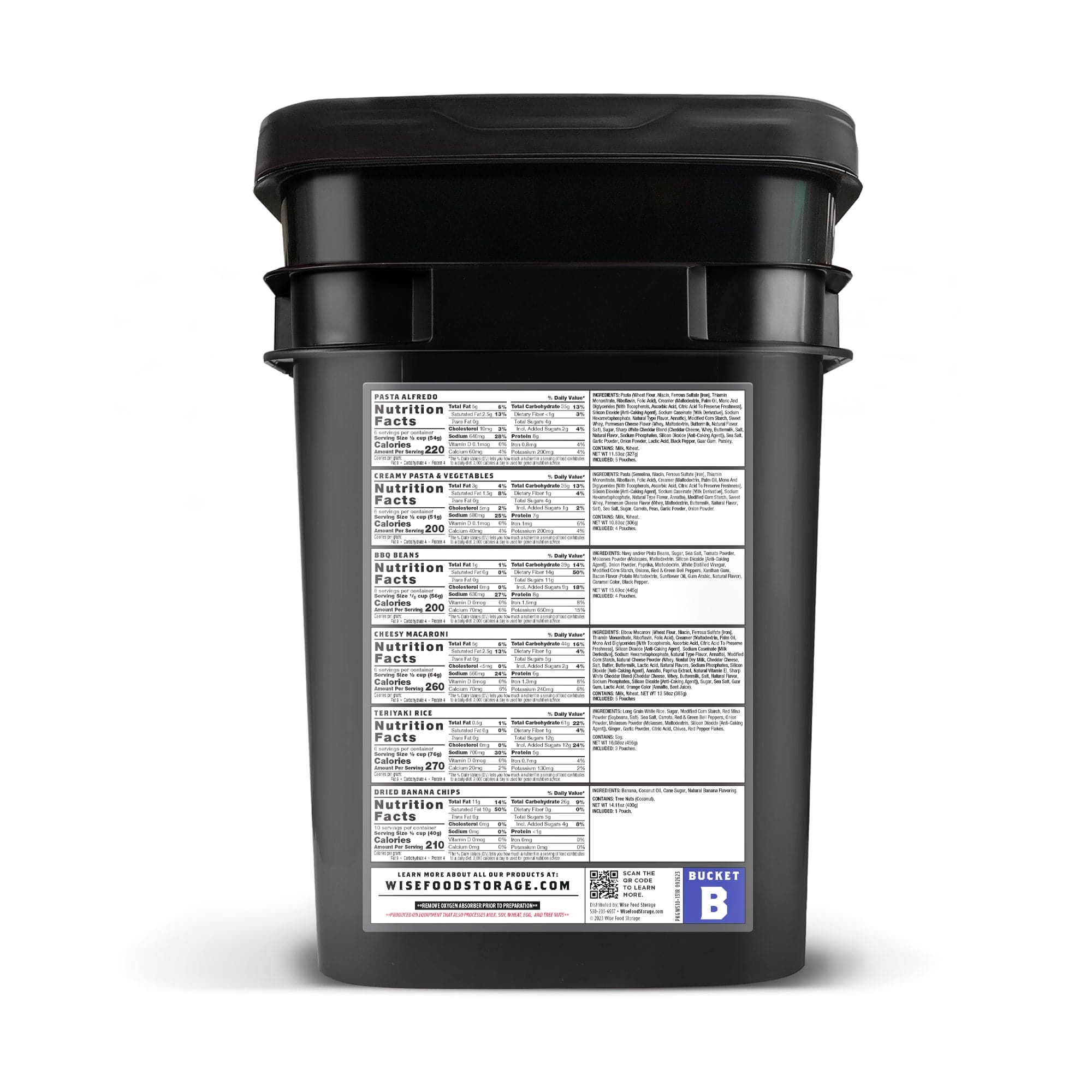 3-Month Survival Food Supply (Over 2,200+ Calories/Day)  Wise Company Emergency Food