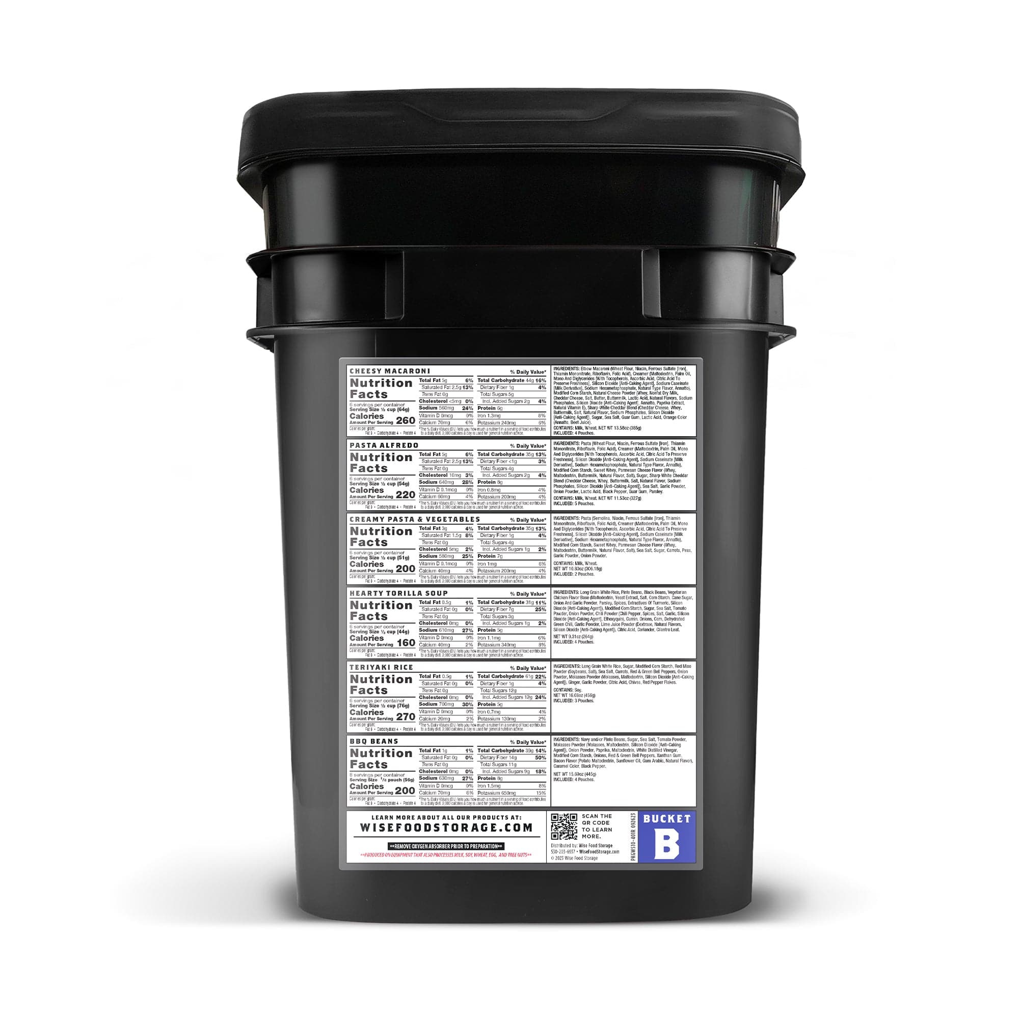Compact packaging for Patriot food storage