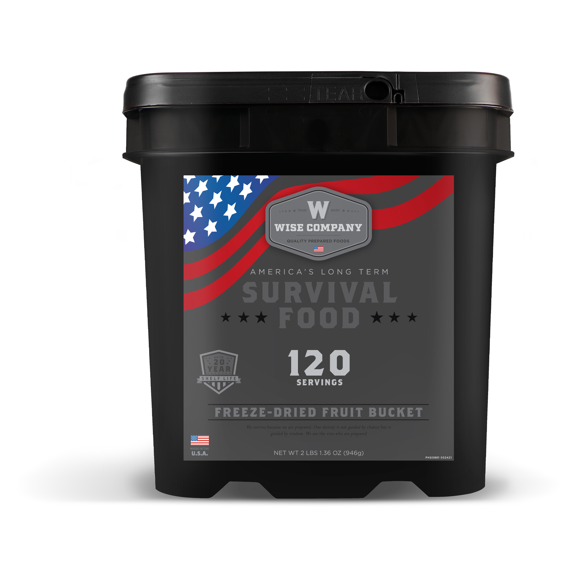 120 Serving Freeze Dried Fruit Bucket  Wise Company