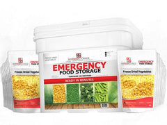 30 Day Emergency Food Supply + Free 120 Serving Vegetable Bucket