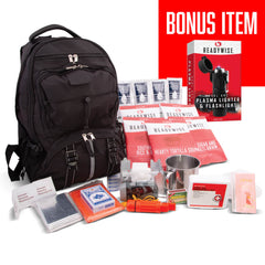 64 Piece Survival Backpack + Free Plasma Lighter