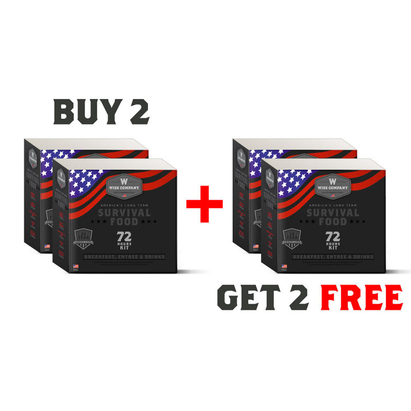 Buy Two 72 Hour Emergency Kits, Get Two Free