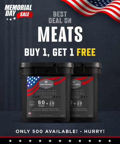 Buy One, Get One FREE 60 Serving Meat Bucket