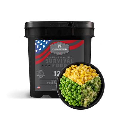 120 Serving Freeze Dried Vegetable Bucket  Wise Company   