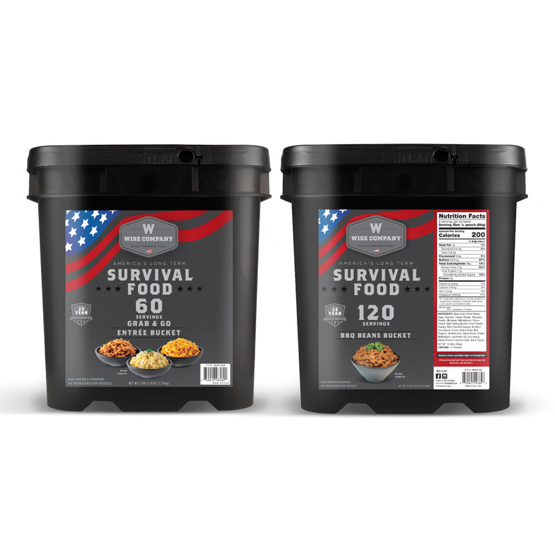 BBQ Beans & 60 Serving Food Bucket Bundle