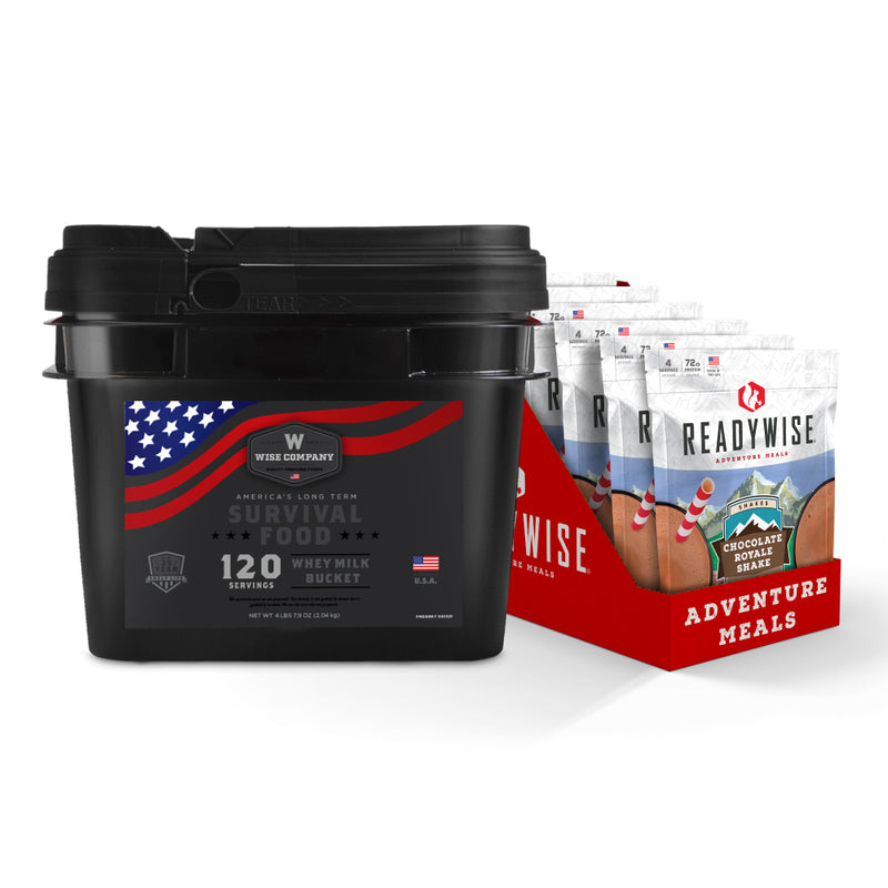 Milk Bucket & Chocolate Royale Shake Bundle