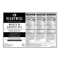 Meat & Sauces Kit- All Meat and Sauce