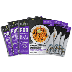 Thai Coconut Cashew Curry - Signature Edition Pro Adventure Meal with Andrew Alexander King  ReadyWise 6 Count Case Pack  