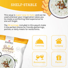 Potato Chowder Soup Mix - 18 Servings per Pouch  ReadyWise   