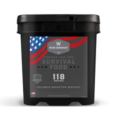 4 Week Survival Food Supply + Calorie Booster Bucket  Wise Company Emergency Food   